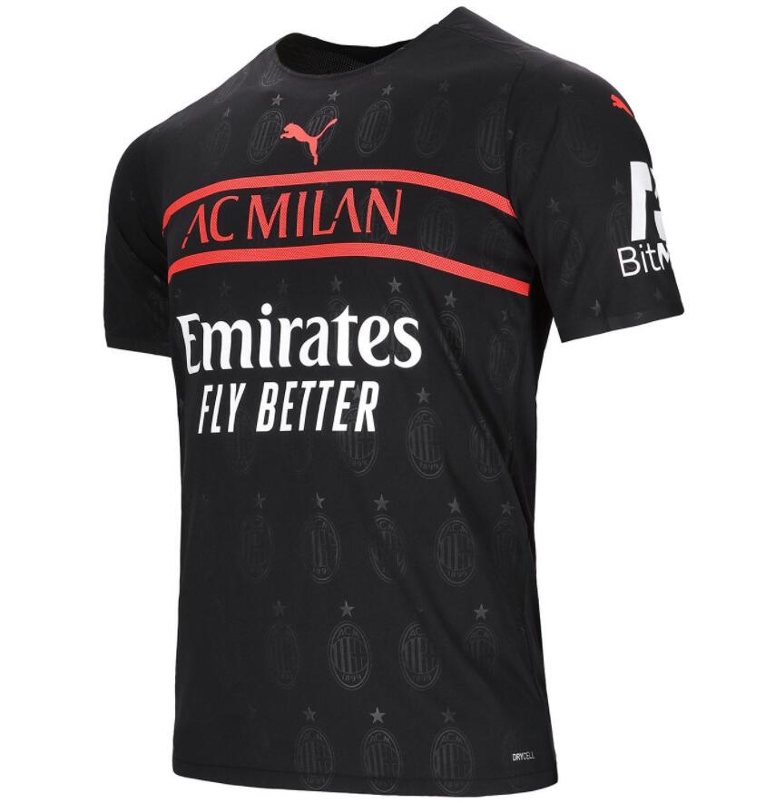 2021/22 AC Milan Football Kit Third Soccer Jersey Player Version